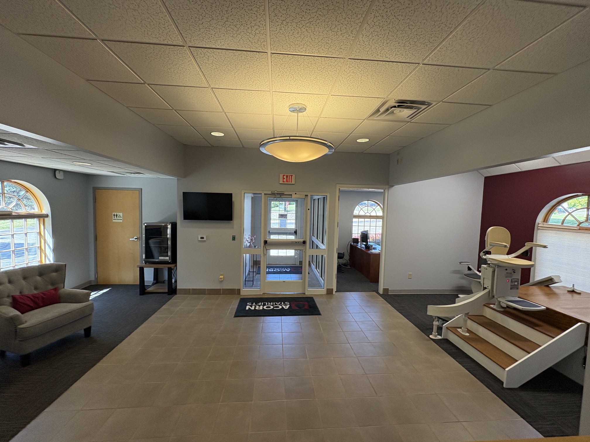 stairlift showroom display