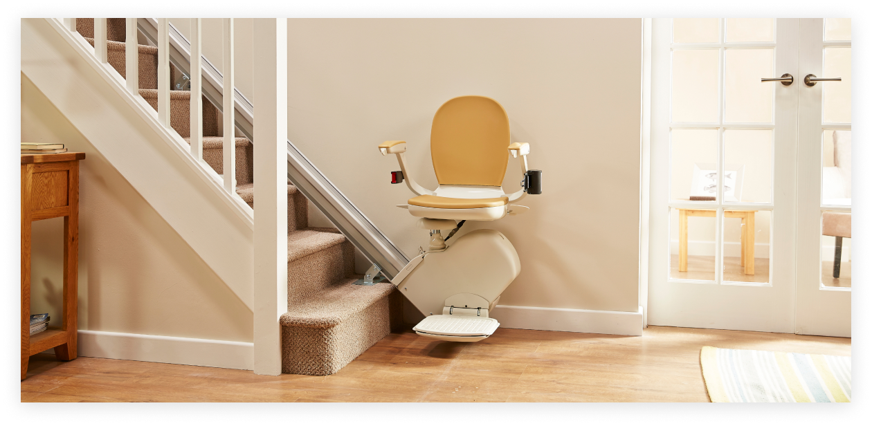 straight stair in home